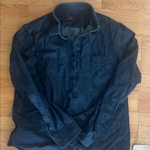 UNTUCKit Denim Style Navy Cotton Shirt
